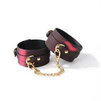 Menottes OEM à changement de couleur selon la température pour jeux BDSM en couple avec jouet de retenue en cuir