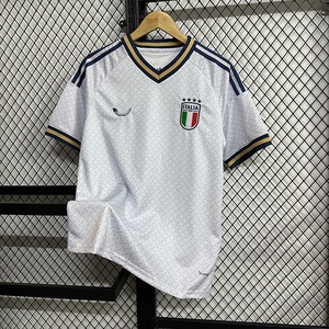 ジャージーファン向けイタリア代表ホーム＆アウェイサッカーユニフォーム半袖VネックTシャツカスタムクロスボーダーヘアサマーエディション - Product Image 2