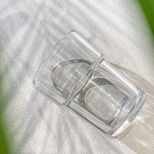 Clásico Claro Logotipo personalizado Apilable Jugo Soda Vasos de vidrio Hielo American <span class=keywords><strong>Cup</strong></span> Vasos Agua Tazas de café - Product Image 5