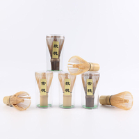 Batidor de Matcha Tradicional Hecho a Mano con Bambú, Chasen Profesional para la Auténtica Ceremonia del Té Japonés, Herramientas Ecológicas de Alta Calidad