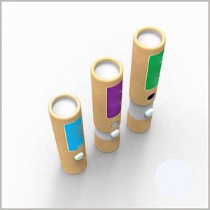 Custom Printing Packaging Paper <b>Box</b> Round Paper Tube With Child Proof Resistant Button Paper Cartridge Tube - Product Image 3