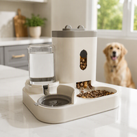 Distributeur automatique de nourriture pour chat 2-en-1 avec distributeur d'eau et gamelle à gravité pour chats d'intérieur - Yilin Pet
