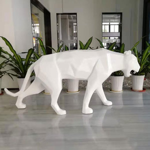 Prodotti di arte della resina cinese artigianato animale resina decorativa a grandezza naturale della <span class=keywords><strong>tigre</strong></span> del leopardo statua decorazione della casa - Product Image 4