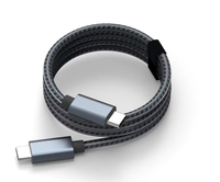 Câble USB-C vers USB-C 240W USB4.0 40 Gbit/s compatible, 2m, en cuivre pur, charge rapide USB-C Gen3 pour téléphones mobiles, emballage en boîte, vente en gros