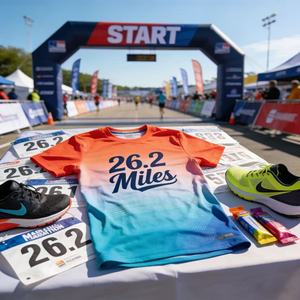 Camiseta Deportiva para Hombre 100% Poliéster, Personalizada con Impresión, para Fitness, Running, Maratón, Secado Rápido, Sublimación Personalizada - Product Image 1