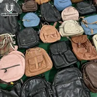 Sacs d'occasion A16 en balles, sacs à dos en cuir PU pour femmes, sacs de seconde main mixtes, sacs de luxe d'occasion pour dames, vente en gros directe usine
