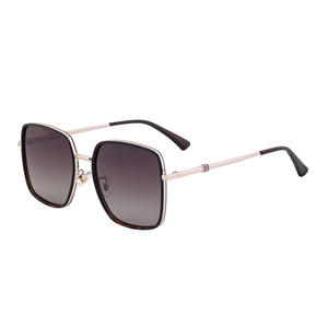 Lunettes de soleil polarisées à monture carrée Dl-D6401 pour femmes, protection UV400, pare-soleil de classe 2, monture en métal TR, lentilles TAC - Product Image 4