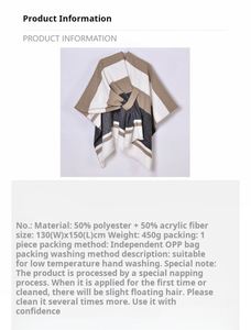 Cape polyvalente tendance transfrontalière avec franges à nouer sur le côté pour une chaleur élégante - Product Image 2
