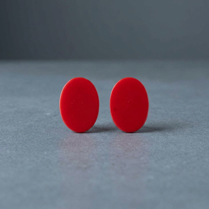 Pierre précieuse synthétique ovale lisse de haute qualité 12x19mm en quartz corail rouge, certifiée par un tiers, pour la fabrication de bijoux, pierre plate - Product Image 2