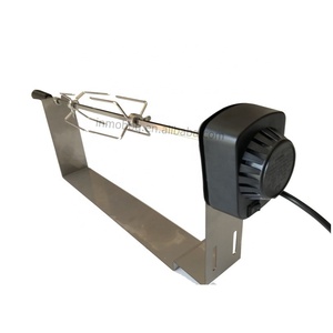 In acciaio inox universale griglia girarrosto Kit <span class=keywords><strong>BBQ</strong></span> Grill torrefazione campeggio spiedo carbone di legna Kit con motore elettrico, Spit Rod - Product Image 2