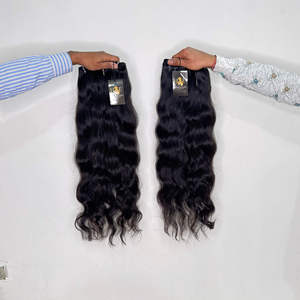 ผมดิบของชาวอินเดียมัดผมมนุษย์ผมหยิกแบบลอนคลื่นลึก - Product Image 2