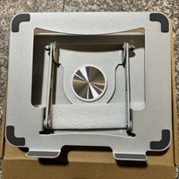 Support pliable pour ordinateur portable, rotation à 360°, support réglable pour ordinateur portable, support en acier carbone pour ordinateur portable, pour le bureau et la maison