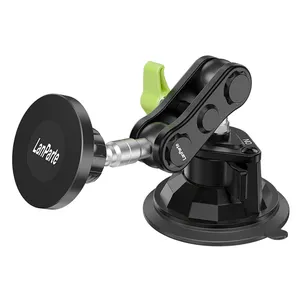 LanParte Car Phone Holder Phone Holder Magnet Mount Strong Sticky Adhesive Suction Cup Dashboard 360 Rotating Anti-Shake