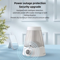 Humidificateur portable alimenté par USB, capacité de 1,0 à 2,5 L, matériau ABS, garantie de six mois, chambre à coucher, maison, bureau, lumière respirante