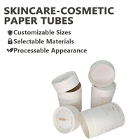 Emballage en tube de papier pour crème de soin écologique et recyclable, avec impression évanescente, pour pots cosmétiques personnalisables, vente en gros