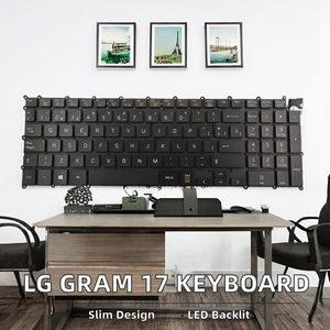 Teclado SP retroiluminado para ordenador portátil para <span class=keywords><strong>LG</strong></span> <span class=keywords><strong>Gram</strong></span> <span class=keywords><strong>17</strong></span> 17Z90N SN3890BL AEW74109813 teclado negro sin marco Clavier - Product Image 5