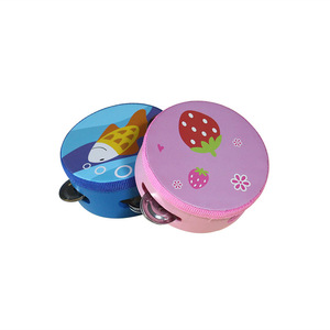 Mi primera pandereta niños Mini instrumento Musical juguete de madera ayuda a los niños a aprender dinámica de ritmo y actividad de percusión de <span class=keywords><strong>tempo</strong></span> - Product Image 4