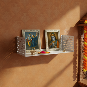 Étagère métallique moderne de taille moyenne, finition blanche, robuste, unité de rangement décorative pour la maison, le bureau, le salon, la chambre à coucher - Product Image 4