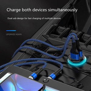 Mini <span class=keywords><strong>chargeur</strong></span> de voiture <span class=keywords><strong>double</strong></span> USB rapide 15W, adaptateur 3.1A, <span class=keywords><strong>chargeur</strong></span> de voiture pour tablette, téléphone portable, <span class=keywords><strong>chargeur</strong></span> <span class=keywords><strong>double</strong></span> USB pour téléphone - Product Image 4