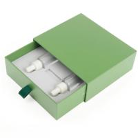 Boîte à tiroir en velours recyclable faite à la main, ensemble de luxe pour parfums et soins de la peau, emballage cadeau avec ruban, carton rigide, design de logo