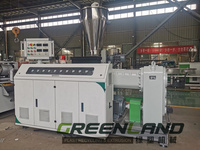 Extrudeuse WPC Greenlandplast SJSZ65/132, machine de fabrication de terrasses en WPC, machine composite bois-plastique