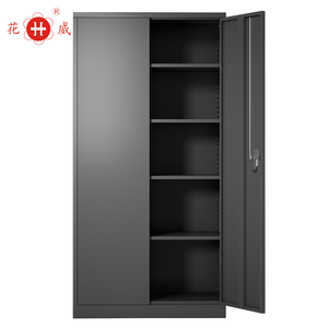 Office Metal Garage Storage Cabinet Steel Filing Cabinet metal cupboard With 2 Doors And 4 Adjustable Shelves