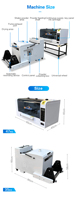 Printer DTF Murah untuk Pemula 30cm TX800 XP600 I3200 Printhead Pembersihan Otomatis Perangkat Pencetakan Transfer Panas Tekstil DTF