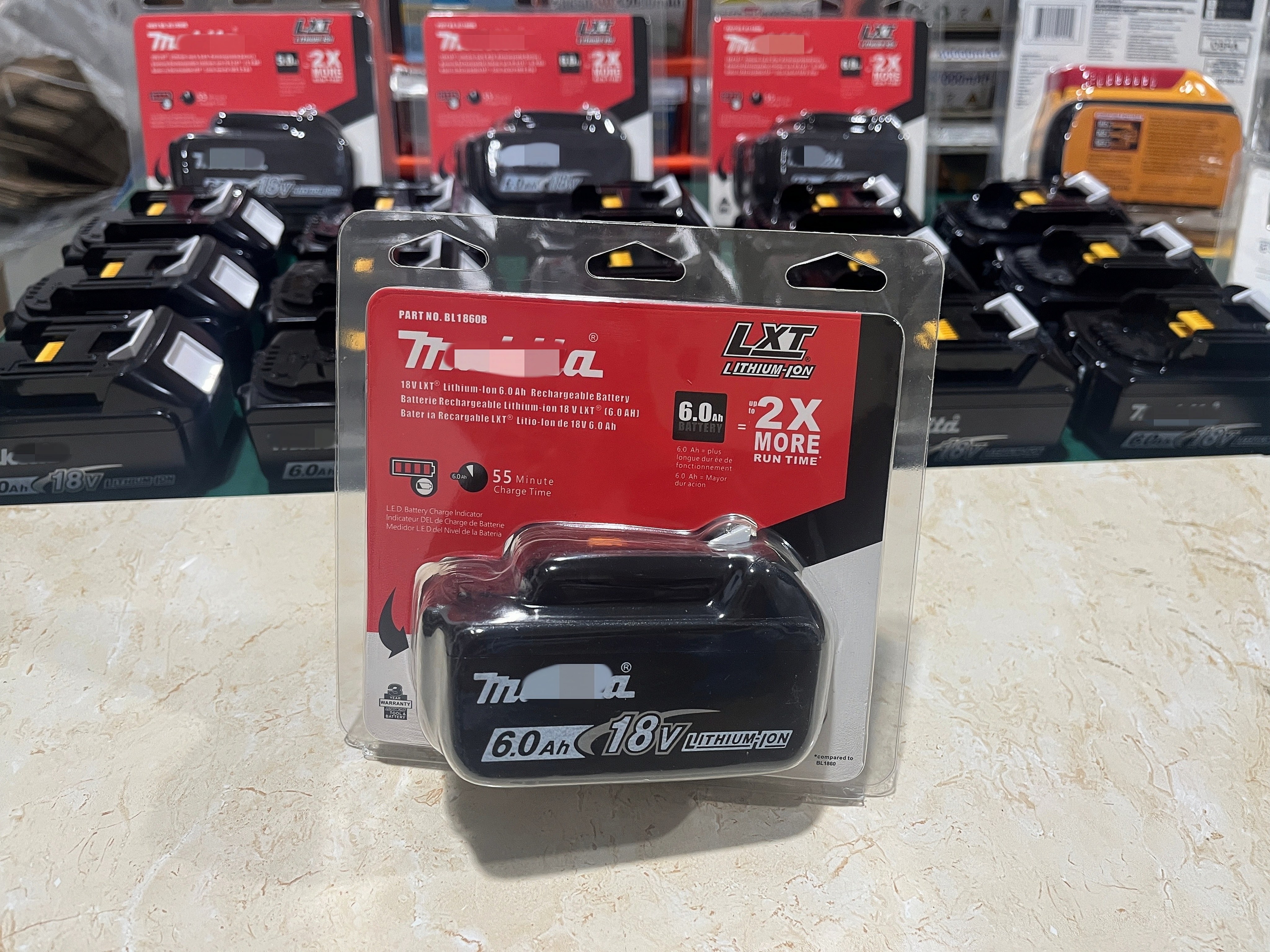 Batterie Makita 18V 6,0Ah Compatible LXT400 - Technologie Li-ion