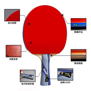<span class=keywords><strong>Raquette</strong></span> <span class=keywords><strong>de</strong></span> <span class=keywords><strong>tennis</strong></span> <span class=keywords><strong>de</strong></span> <span class=keywords><strong>table</strong></span> Double Fish 3A+ Seven Wood, attaque rapide - Product Image 4