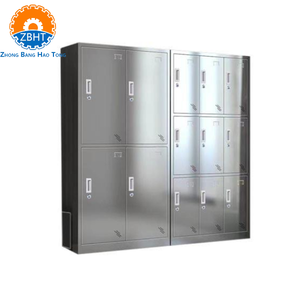 Armoire <span class=keywords><strong>de</strong></span> rangement industrielle en acier inoxydable 304 sur mesure pour vestiaire du personnel d'usine et d'<span class=keywords><strong>abattoir</strong></span> - Product Image 6