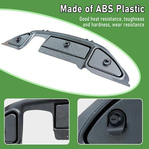 Couvre-tableau de bord compatible avec les voiturettes de golf Club Car Precedent <span class=keywords><strong>Tempo</strong></span> Onward 2008.5 et modèles ultérieurs, en fibre de carbone, trois portes - Product Image 3