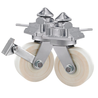 4''5''6''8''10''12'' Roulette de conteneur d'expédition Roue simple pivotante en nylon MC robuste pour roues de conteneur marin
