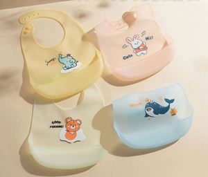 BPA Free Soft Waterproof Adjustable Silicone <b>Baby</b> Bib for Kids Feeding Bib With Speckle - Product Image 1