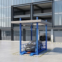 Équipement d'ascenseur de garage pour voitures, plateforme élévatrice hydraulique pour stationnement automobile, élévateur vertical à quatre poteaux pour voitures