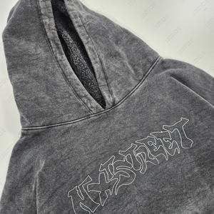 Sweat à capuche unisexe épais 360 g/m² 100 % coton personnalisé, haute qualité, délavé à l'acide, imprimé sérigraphié, col rond, coupe classique, longueur standard, finition brute - Product Image 4