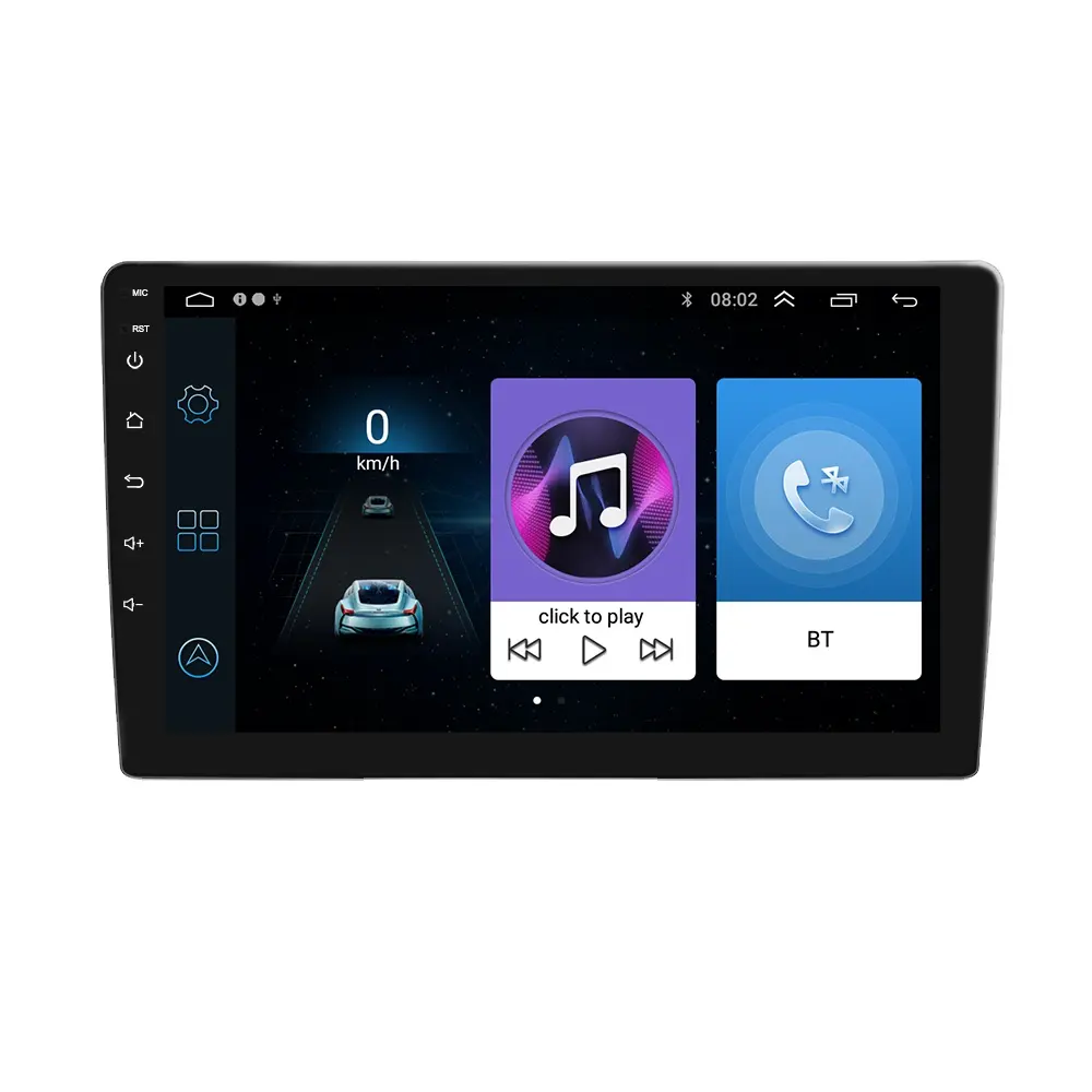 10Inch 9Inch Android Auto Radio 2.5D Gps Navigatie Autoradio Multimedia Dvd-speler Bt Wifi Spiegel Link 2 Din audio Stereo