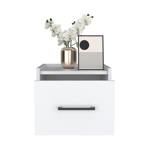 <b>Floating</b> Nightstand Calion White Bedroom Storage Cabinet Wall Mount <b>Shelf</b> - Product Image 4