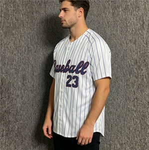 Vêtements de sport de baseball, logo brodé sur tissu sergé, motif uni, jersey de mode sublimé - Product Image 4