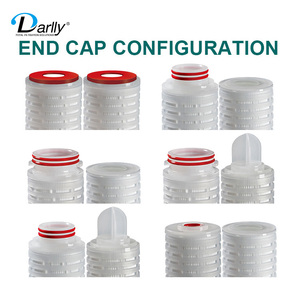 Darlly bán buôn 0.1/<span class=keywords><strong>0.22</strong></span>/0.45 micron Bộ lọc PP/PES/PTFE/pvdf/Nylon sâu xếp li hộp mực lọc cho vi điện tử - Product Image 3