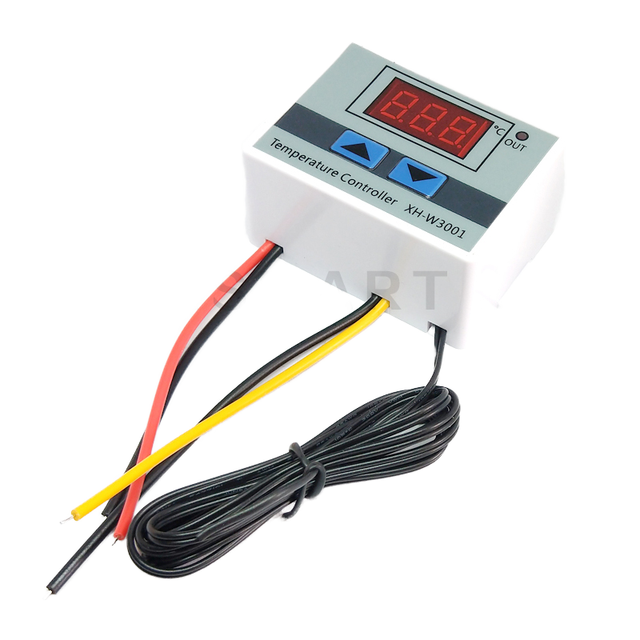 XH-W3001 10A 12V 24V 110V 220V AC Digital LED Temperature Controller for Incubator Cooling Heating Switch Thermostat NTC Sensor