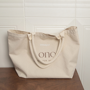 Tùy chỉnh bãi biển Tote Túi vải tự nhiên phụ nữ vai túi phụ nữ - Product Image 2