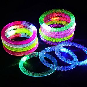 Pulsera/pulsera/brazalete LED con logotipo personalizado Efecto de burbuja iluminada con intermitente en el interior para fiestas y promociones - Product Image 2