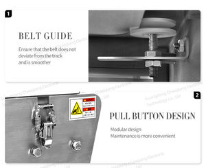 Gıda et algılama endüstrisi için özel tünel bantlı konveyör <span class=keywords><strong>Metal</strong></span> dedektörü - Product Image 3