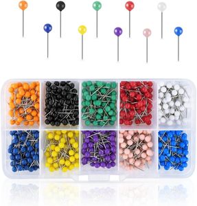 Chất Lượng Cao Đầy Màu Sắc Bóng Hình Bản Đồ Pin Nhựa Ngọc Trai Đầu Cho Bản Đồ Tacks Đánh Dấu Đẩy <span class=keywords><strong>Pins</strong></span> - Product Image 1