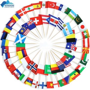 Galés deporte <span class=keywords><strong>Walsh</strong></span> país bandera selecciones fiesta decoración Gales palillo banderas pequeño Mini Cupcake Toppers Gales palillo banderas - Product Image 3