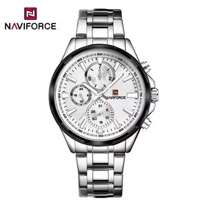 Montre à quartz de luxe pour homme NAVIFORCE NF9089, montre pour homme, cadeau, bracelet en acier inoxydable, montres de sport - Product Image 3