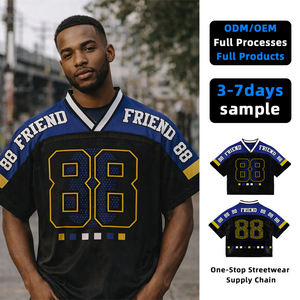 T-shirts décontractés pour hommes de premier choix, style hip-hop, en tricot Spandex/Polyester 200g, impression numérique, séchage rapide, service OEM, patchwork personnalisé - Product Image 1