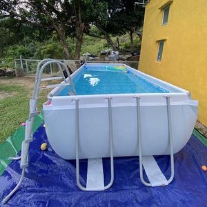 Jardín familiar Piscina grande de agua de verano de 12 pies Marco de metal Piscina sobre el suelo con <span class=keywords><strong>bomba</strong></span> de filtro - Product Image 5