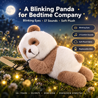 Peluche Panda 4G IA avec Yeux Clignotants, Jouet Interactif pour Bébé et Tout-Petit, Cadeau Éducatif