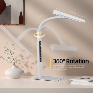 Lampe de bureau LED à gradation progressive avec affichage numérique, compacte, pliable, sensible au toucher, sans ombre, pour l'architecture, la salle d'ordinateur, la maison et le travail - Product Image 6